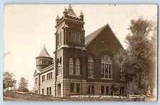 Jackson Minnesota MN Postcard RPPC Photo Presbyterian Church c1910's Antique picture