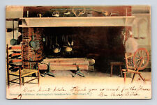 1907 Washington's Headquarters Fireplace in Kitchen 992 Morristown NJ Postcard picture