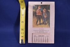 Vintage 1910 Hunter & McMaster Co Calendar,Pittsfield Maine,Untorn Pages picture