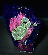 284 Gram Rare Short wave Fluorescent Phlogopite Crystal Specimen With Calcite picture