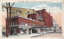 Buffalo New York NY Majestic Theatre Genessee Hotel Vintage Postcard c 1930s-50s picture