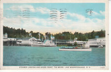 Lake Winnepesaukee NH New Hampshire -  The Weirs w/ Steamer - Postcard 1931 picture