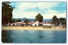 1963 Santa Barbara Biltmore Hotel Restaurant Sea Side Santa Barbara CA Postcard picture