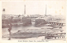 UPICK POSTCARD Great Western Paper Co Ladysmith Wisconsin c1930 Unposted picture