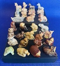 VINTAGE WADE ENGLAND RED ROSE TEA MINIATURE ANIMAL FIGURINES Lot Of 28 picture