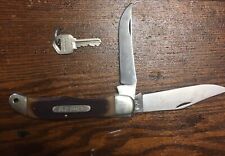 Vintage SCHRADE OLD TIMER 250T Duel BLADE FOLDING Non LOCKING POCKET KNIFE picture