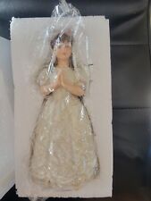 NEW LENOX FIRST COMMUNION Girl BRUNETTE 6126247 Figurine with Certificate NIB picture