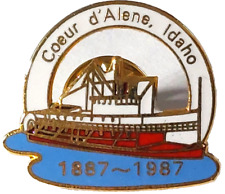 Coeur d'Alene Idaho 100th Anniversary 1887-1987 Lapel Pin picture