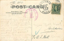 DPO IV Postcard Baldwin KS RPO 1907 Balancing Rock Douglas County picture
