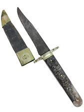 Vintage Joseph Rogers & Son's CUTLERS TO HER MAJESTY Drop Point Knife w/ Sheath picture