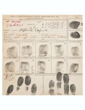Al Capone's Finger Prints , Mafia, vintage photo reproduction High quality 061 picture