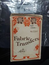 Vtg Artex Iron On Fabric Transfers #0297 Designs for Embroidery NIP UnCut  picture