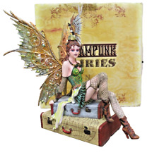Pacific Giftware Steampunk Fairies - Burlesque Traveler Fairy Suitcase Figurine picture