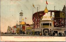 Postcard Entrance to Loop The Loop, Coney Island, New York picture