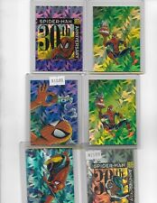 1992 Marvel 30th Anniversary SPIDER-MAN Holo Prism Card Lot 6 Cards) P7 thru P12 picture
