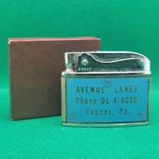 Vintage 1950s Avenue Lanes Lighter Bowling Alley High Score Award w/ Box (S4) picture