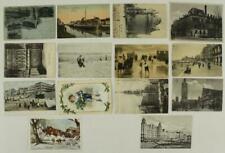 Vintage Lot Postal History Postcards Foreign Travel BELGIUM USA FRANCE 1906-37 picture