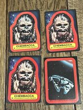 1977 Star Wars Lot 4 Stickers Chewbacca Millennium Falcon picture