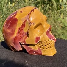 1.5kg Hand Carved Natural Mookaite Skull Reiki Crystal Skull Decor Crystal gift picture