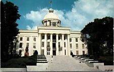 Alabama State Capitol Montgomery AL Postcard PM Eufaula AL Cancel WOB Note VTG picture