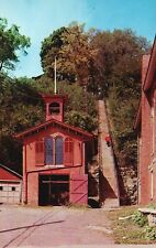 Postcard IL Galena Firehouse #1 & Washington St Steps Chrome Vintage PC b5397 picture
