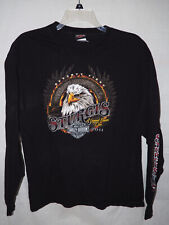 Harley Davidson Black Sturgis H-D South Dakota Long Sleeve Shirt  Men's XL picture