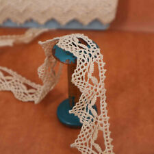 Vintage French Cotton Lace Trim - Antique Bobbin Lace Trim for DIY Projects picture