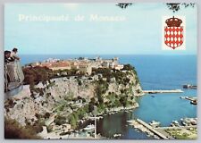 Principality of Monaco Le Rocher Cliffside View 1978 Vintage Postcard picture
