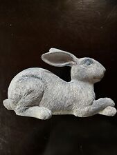 Hobby Lobby  Bunny Figurine 6” Tall 9” Long Resin picture
