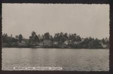 RP Postcard MONETVILLE Ontario/CANADA  Shuswap Shoreline Camp Cottages 1930's picture