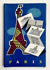 1950s Paris France What You Need To Know Vintage Travel Pocket City Guide Maps picture