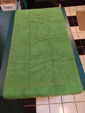 Vintage Dundee Bath Towel Green Cotton Retro  picture