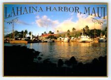 Lahaina Harbor Maui Hawaii Vintage 4x6 Postcard 5DB-5 picture