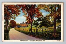 Wilmington VT-Vermont, General Greetings, Antique, Vintage c1934 Postcard picture