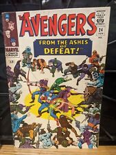 Avengers 24 Silver Age Marvel 1966 Kang Captain America Stan Lee Jack Kirby FN- picture