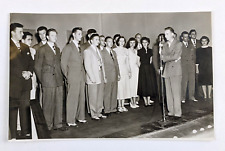 1940s Young Men Women Choir Glee Club Dresses Heels Suits Vintage Photo picture