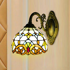 Indoor Tiffany Style Stained Glass Wall Sconce Light Beautiful Wall Lamp Decor  picture