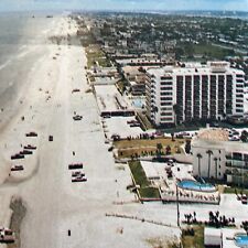 Postcard FL Daytona Beach Arial View Hotels 20 Miles of Sand Sun & Fun 1978 picture