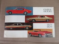 Vintage 1968 General Motors Dealer Brochure Advertisement Catalog     C2 picture