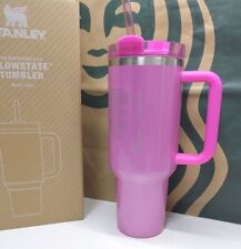 Valentines Day Gift Winter Pink Starbucks x Stanley H2.0 Tumbler 40oz Cup Gifts picture