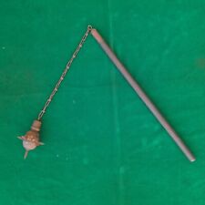 Antq Vtg wood n Iron German European Flail Spike Gothic mace with chain weapon picture