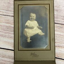 Antique Smiling Baby Boy Photo 1928 or 29 Perch Studio Youngstown Ohio in Cover picture