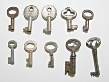 Lot of (10) Small Antique Hollow Barrel Skeleton Keys picture