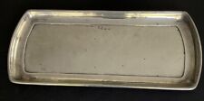 Vintage Pewter Rounded Rectangular Tray From Cosi Tabellini For Match 14x6” picture