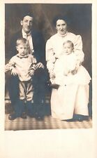 Vintage Postcard  Portrait of a Happy Family Parent with Beautiful Children picture