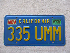 1978 California Passenger License Plate #335 UMM (Umm Dandy) picture