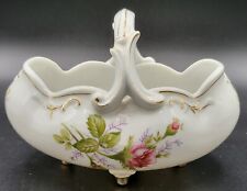 Vnt Fern Importation Hand-painted  Trinket Dish Dish Handle Victorian Style picture