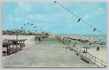 Boardwalk Daytona Beach Florida FL 1951 Postcard Rainbow Golf Ferris Wheel UNP picture