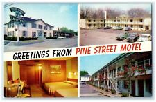 c1960 Greetings  Pine Street Motel Downtown Spartanburg South Carolina Postcard picture