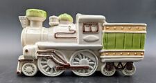 Vintage Rubens Steam Locomotive 5191 Ceramic Planter Brown Green Japan picture